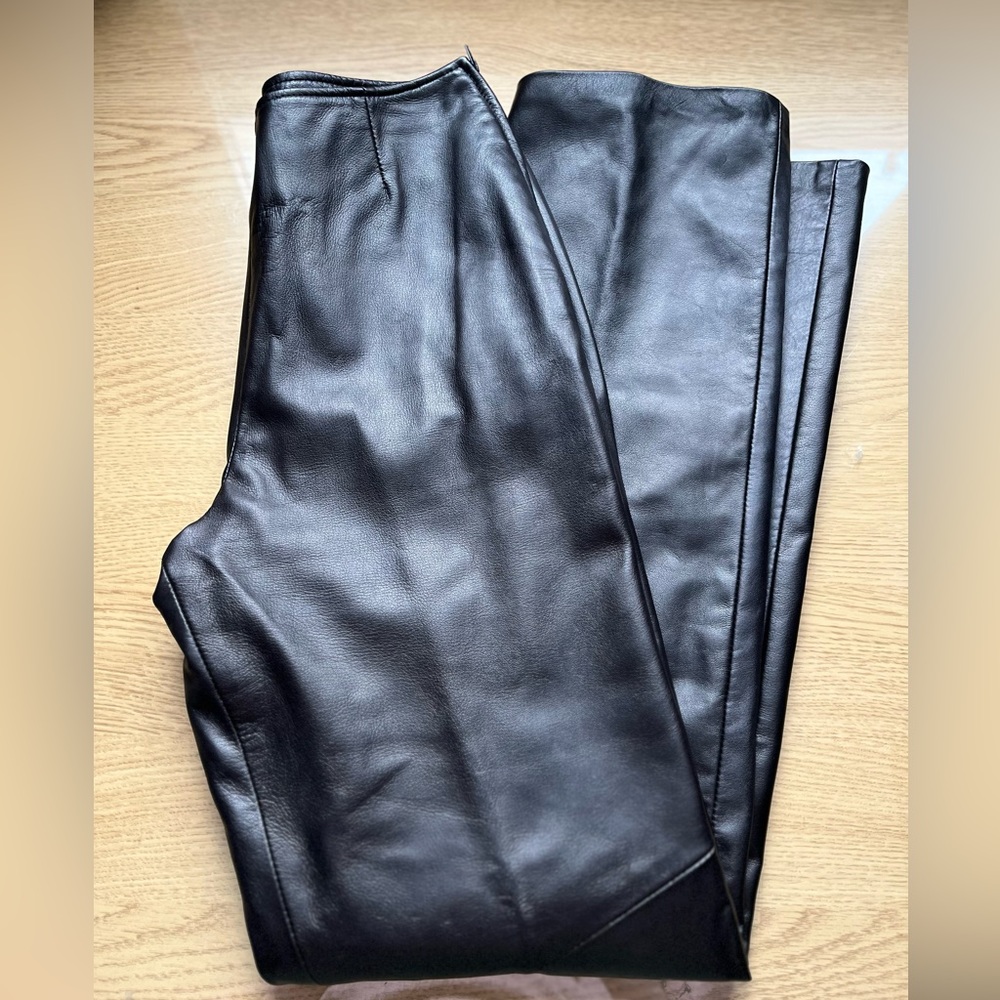 Danier Leather High Rise Straight Leg Pants Sz 6